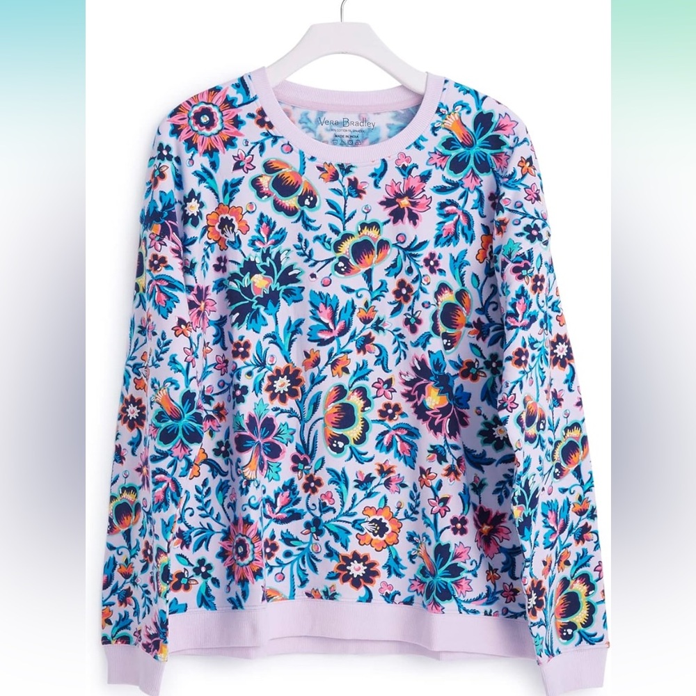 Vera Bradley French Terry Drop Shoulder Sweatshirt